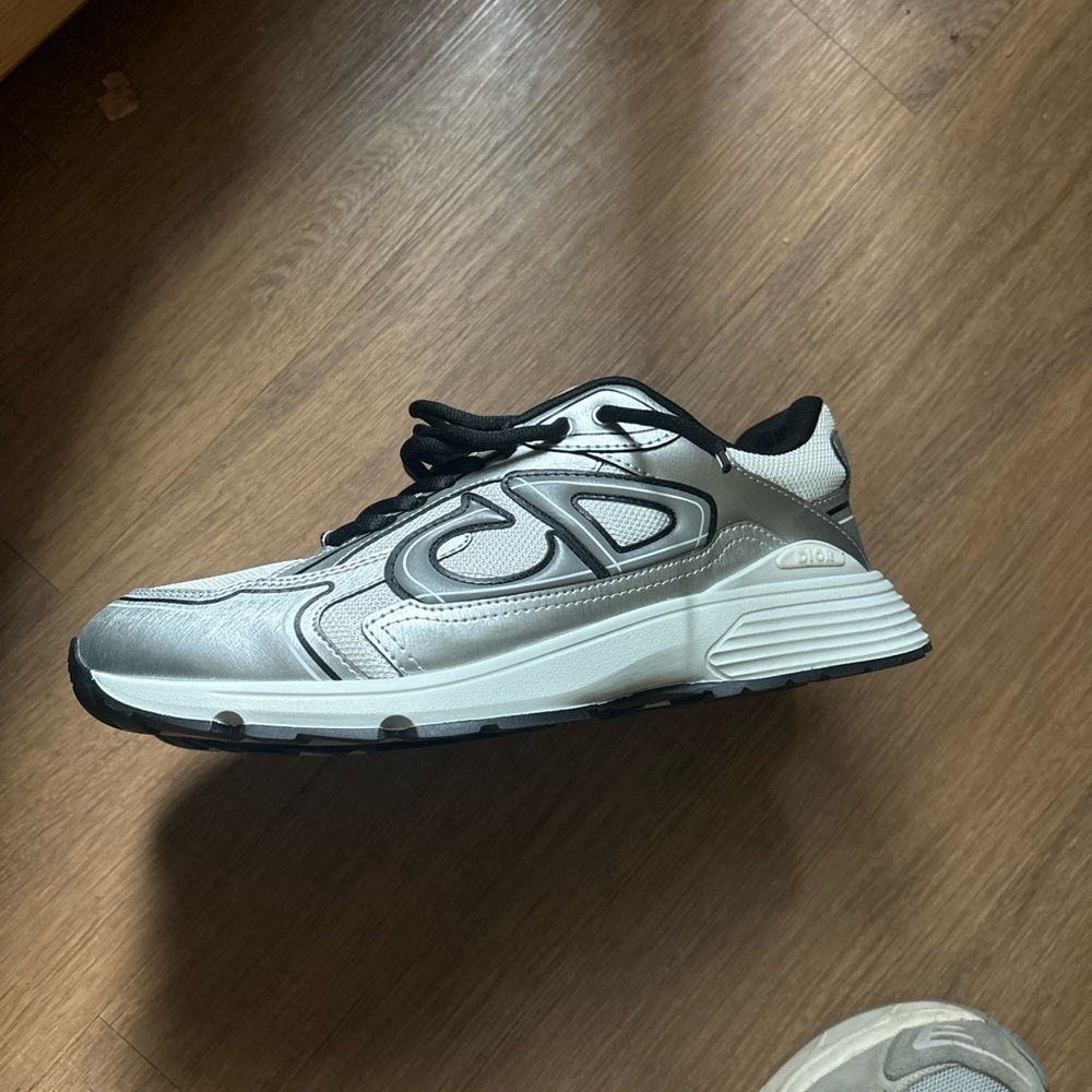 Dior Silver and Black Sneakers - Picture 4 of 5